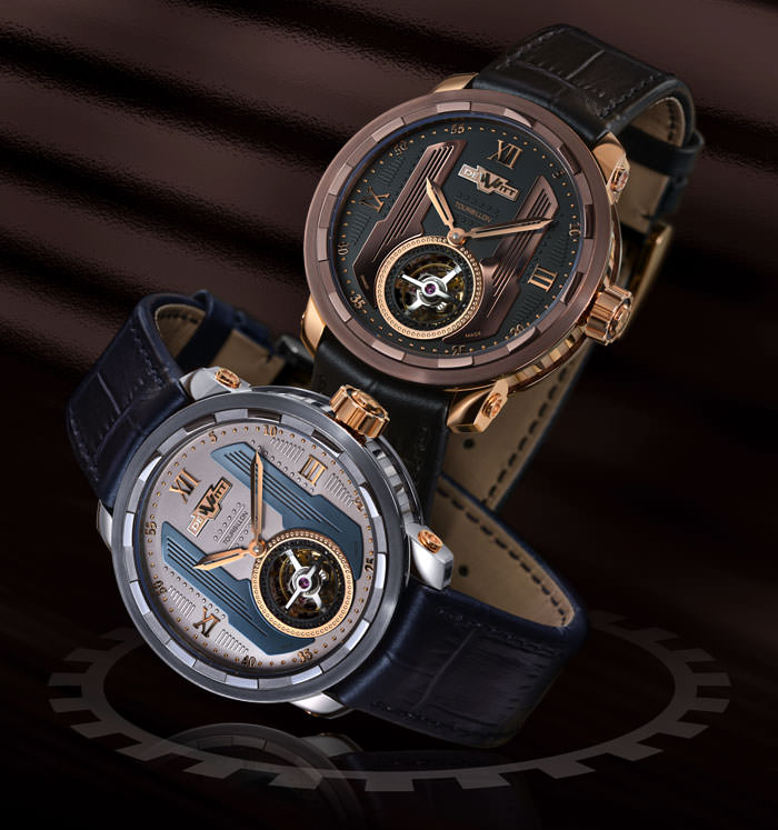 Новые часы от DeWitt Twenty-8-Eight Tourbillon предлагается в двух бронзовых и белоснежной версии