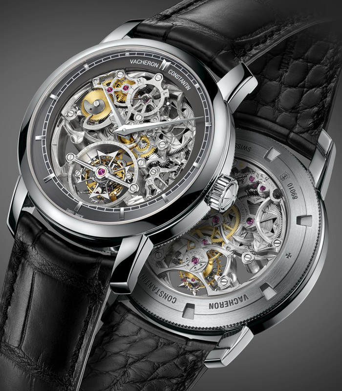 Модель-скелетон Patrimony Traditionnelle с турбийоном и 14-дневным запасом хода от Vacheron Constantin
