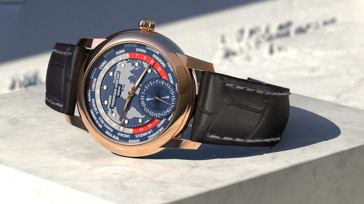 Впервые в этом году Classic Worldtimer Manufacture выпускается в корпусе из 18-каратного розового золота, ограниченной серией из 88 штук.