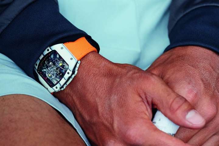 Рафаэль Надаль и его ультралегкие часы RM 027 от Richard Mille