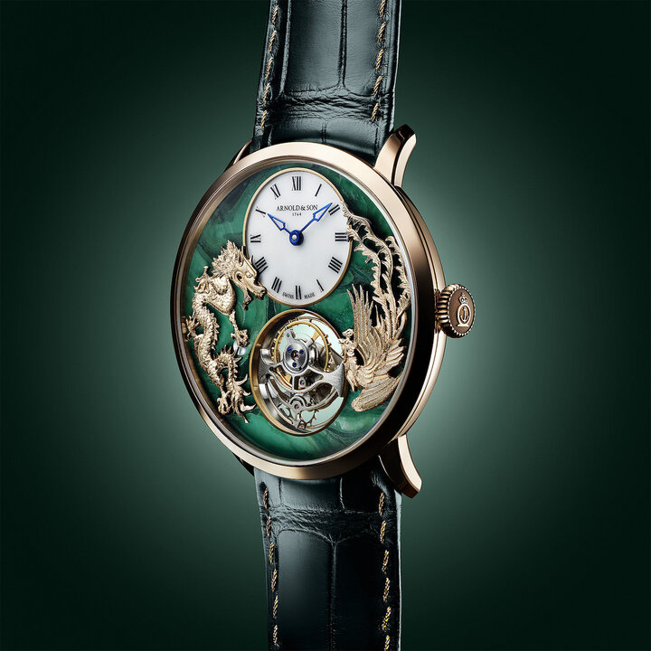 Пять версий часов Ultrathin Tourbillon Dragon & Phoenix, выпущенных ограниченной серией по пять экземпляров, имеют циферблаты из редко используемых твердых камней (бронзита, эвдиалита, маркассита, питерсита и вердита). Под циферблатами из редких камней скрывается калибр A&S8200, который при толщине 2,97 мм является одним из самых тонких среди турбийонов.