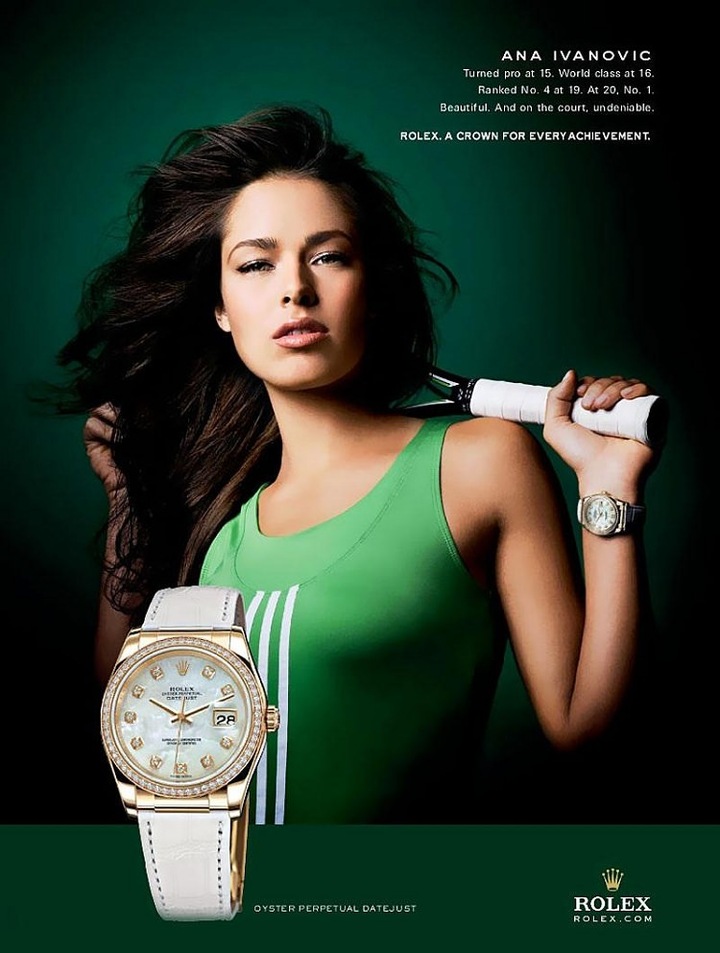 Звезда тенниса Анна Иванович рекламирует Rolex