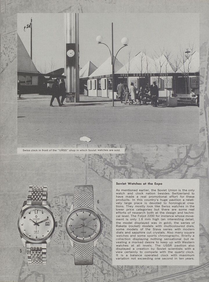 В 1967, Europa Star посетила стенд советского производителя часов на выставке Expo 67 в Монреале. Тогда впервые на страницах Europe Star появилось упоминание о «Ракета», как раз несколько лет после создания бренда.